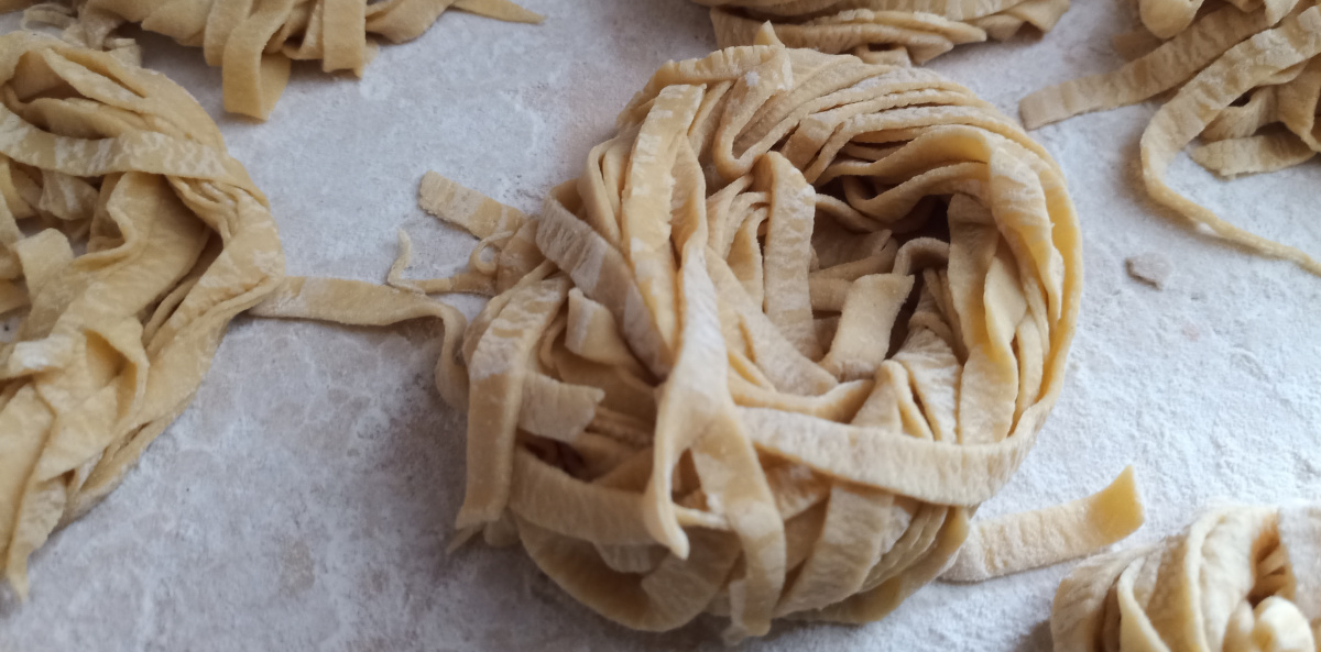 Fresh homemade pasta