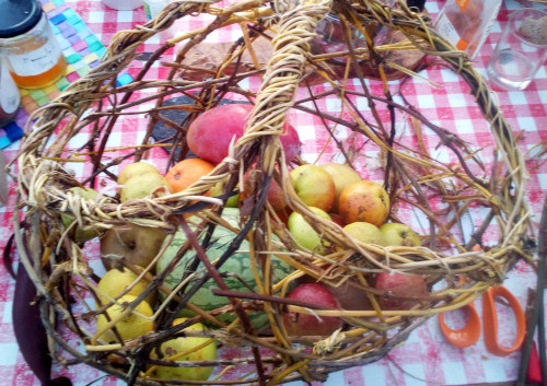  basket with fruits